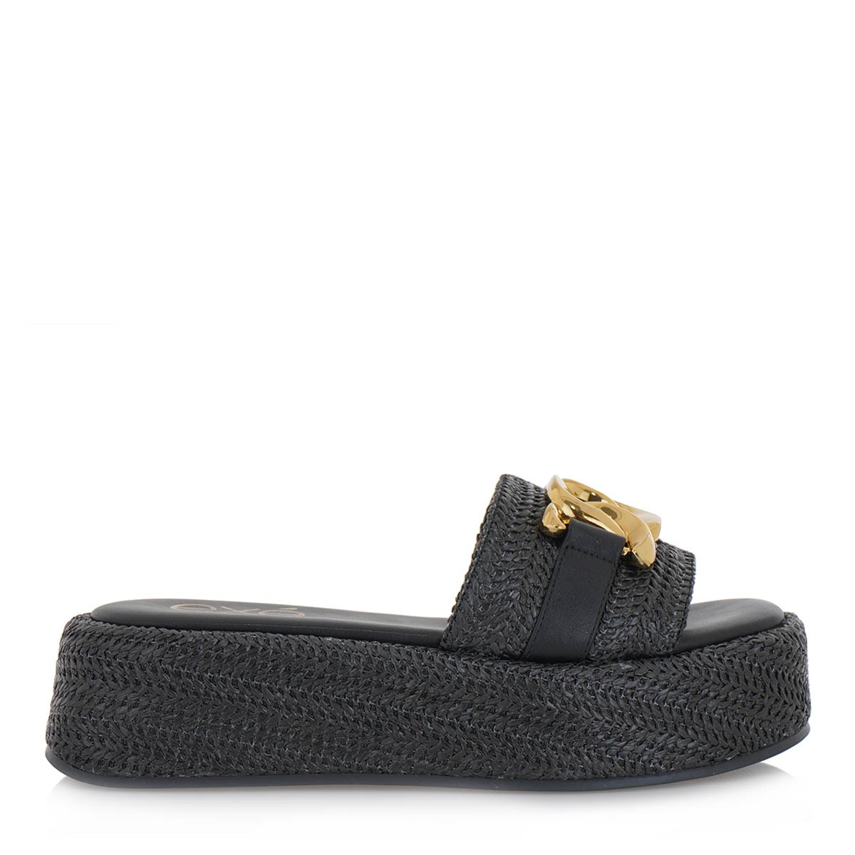 EXE Shoes Γυναικεία Παντόφλας 34S-746 Μαύρο Ψάθα S434S7463H23 φωτογραφία