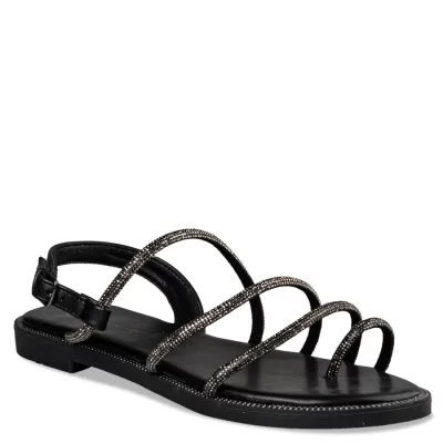 Envie shoes Γυναικεία Πέδιλα Φλάτ E96-19011-34 Μαύρο