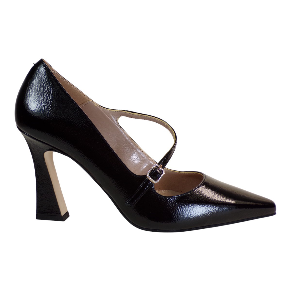 Fardoulis Shoes Γυναικεία Παπούτσια Γόβες 935-19 Μαύρο Δέρμα Λουστρίνι φωτογραφία