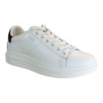 GUESS Sneakers Ανδρικά Παπούτσια FM8VIBLEL12-WHIBK Λευκό-Μαύρο