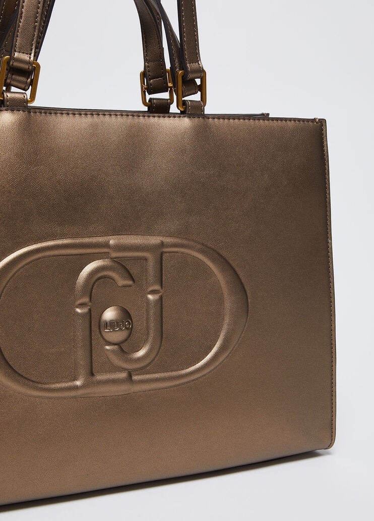 LUI JO Γυναικεία Τσάντα Ώμου SHOPPING BAG AF4245-E0332 Μπρονζέ - Image 3