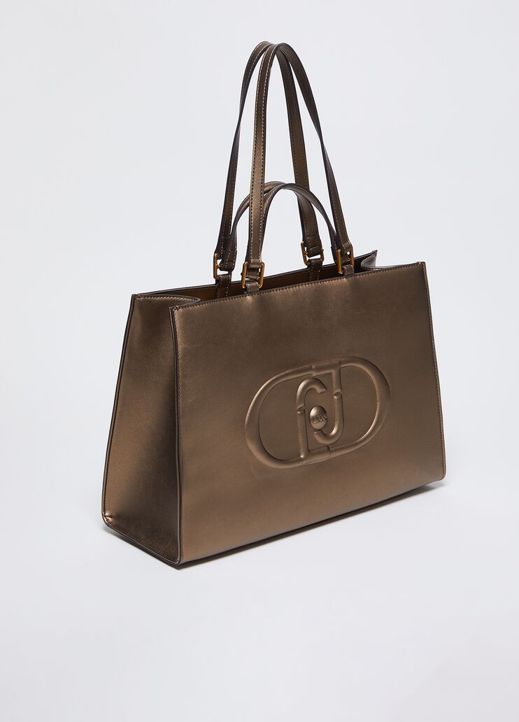 LUI JO Γυναικεία Τσάντα Ώμου SHOPPING BAG AF4245-E0332 Μπρονζέ - Image 6