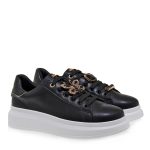 Renato Garini Γυναικεία Παπούτσια Sneakers 706-19R Μαύρο Μαύρο Φίδι T119R706234F