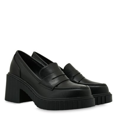 Exe Γυναικεία Παπούτσια LOAFERS Μοκασίνια 54R-871 Μαύρο T154R8714001