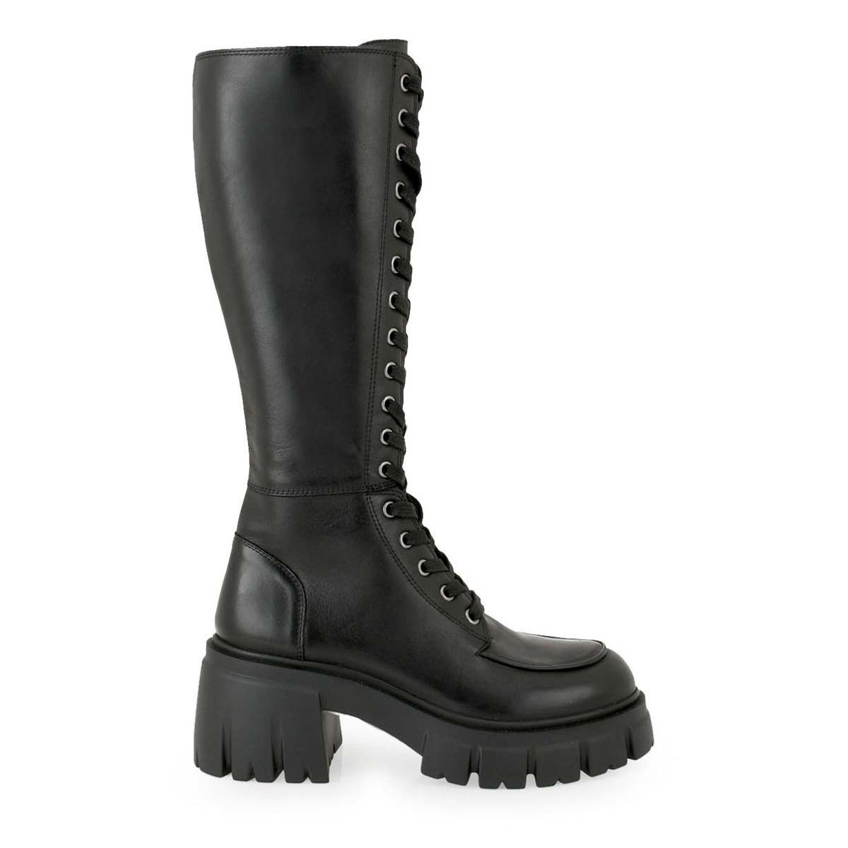 TSAKIRIS MALLAS Shoes Γυναικεία Μπότα Δερμάτινη 100-769 Μαύρο T21007694002