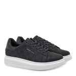 Renato Garini Ανδρικά παπούτσια Sneakers 700-720 Μαύρο Στάμπα Μαύρο Βέρνι T5700720352V