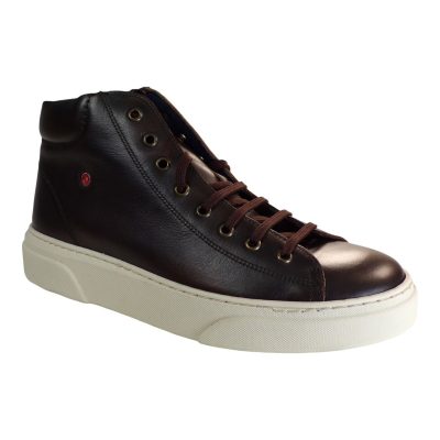 Robinson Ανδρικά Παπούτσια Μποτάκια SNEAKERS 69912 Καφέ Δέρμα