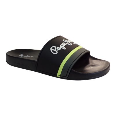 Pepe Jeans SLIDER UNISEX Παντόφλες PMS70123-999 Μαύρο