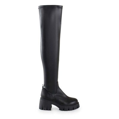 TSAKIRIS MALLAS Shoes Γυναικεία Μπότα OVER THE KNEE BOOTS 100-962 Μαύρο T21009624001