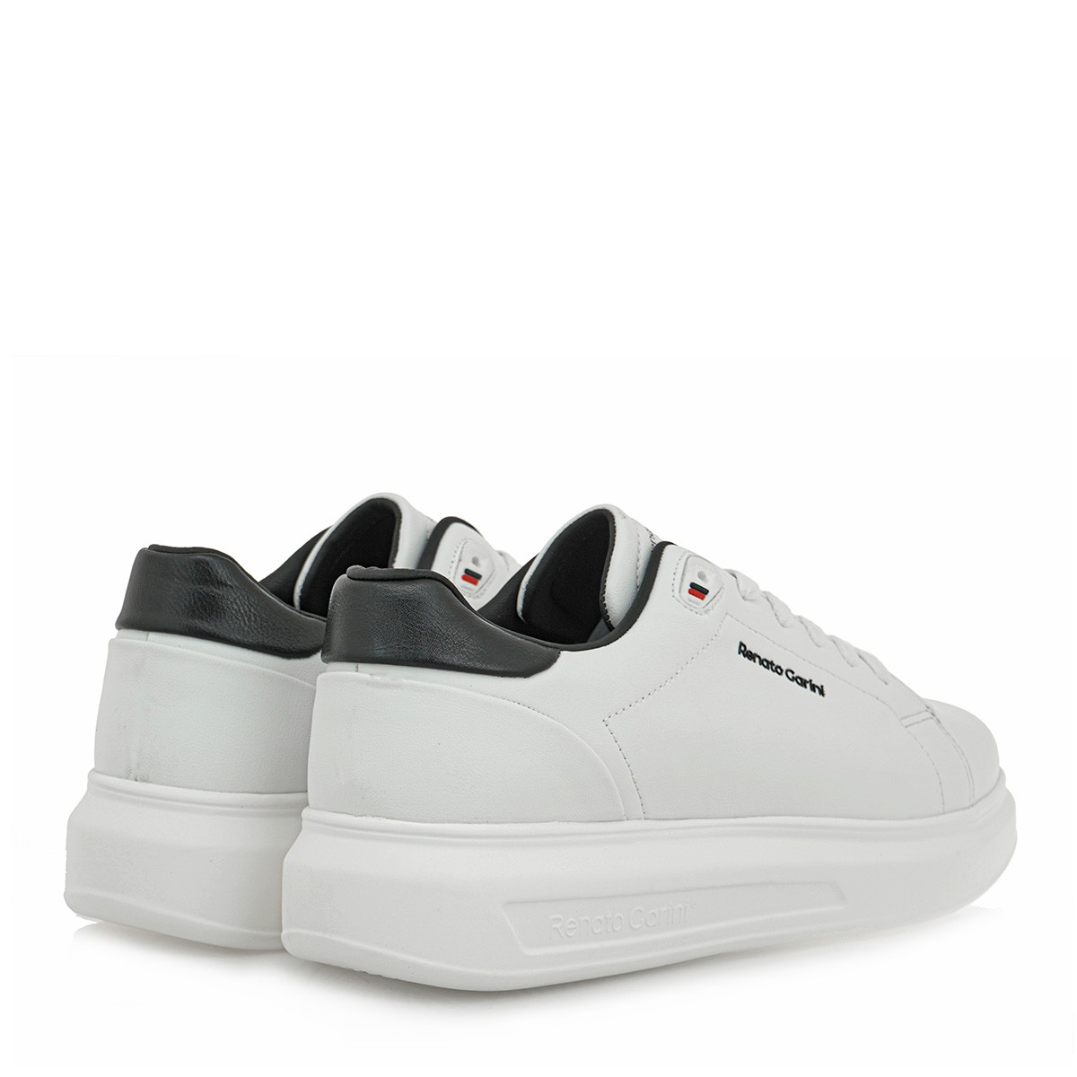 Renato Garini Ανδρικά παπούτσια Sneakers 700-651 Λευκό-Μαύρο T57006513483 φωτογραφία