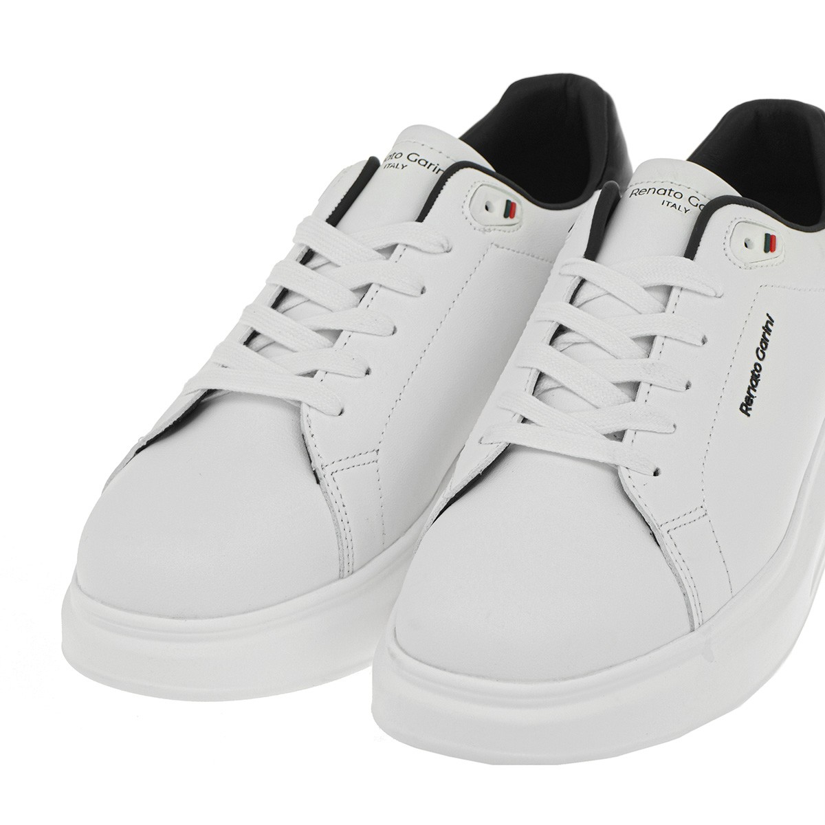 Renato Garini Ανδρικά παπούτσια Sneakers 700-651 Λευκό-Μαύρο T57006513483 φωτογραφία