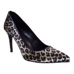 Dominique Shoes Γυναικεία Παπούτσια Γόβες 81092 Λεοπάρ Σατέν