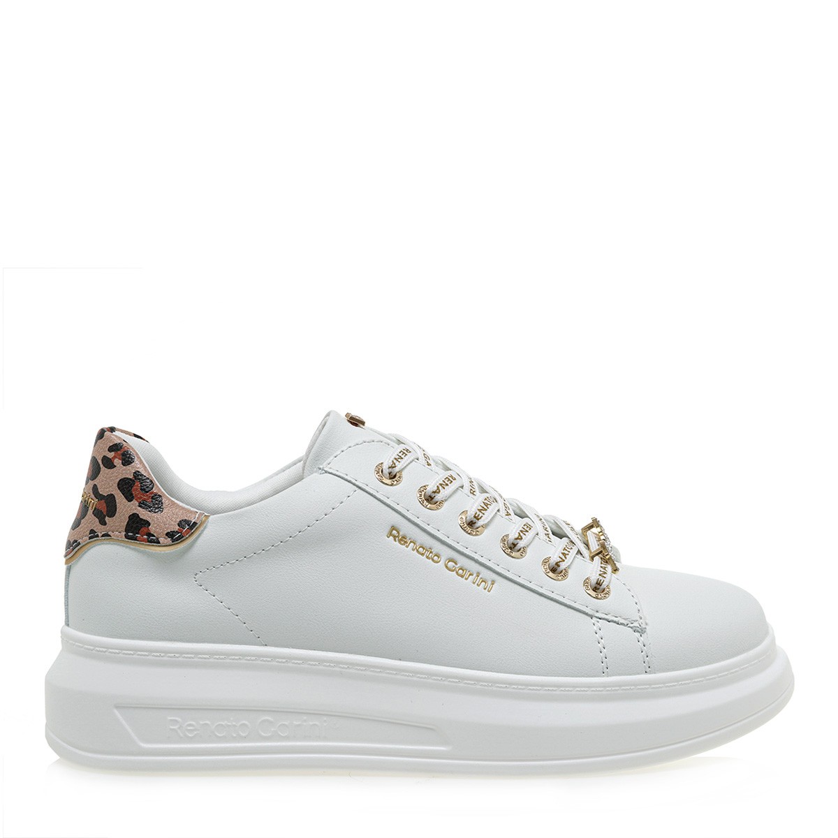 Renato Garini Γυναικεία Παπούτσια Sneakers 573-19R Λευκό Λεοπάρ U119R573226L φωτογραφία