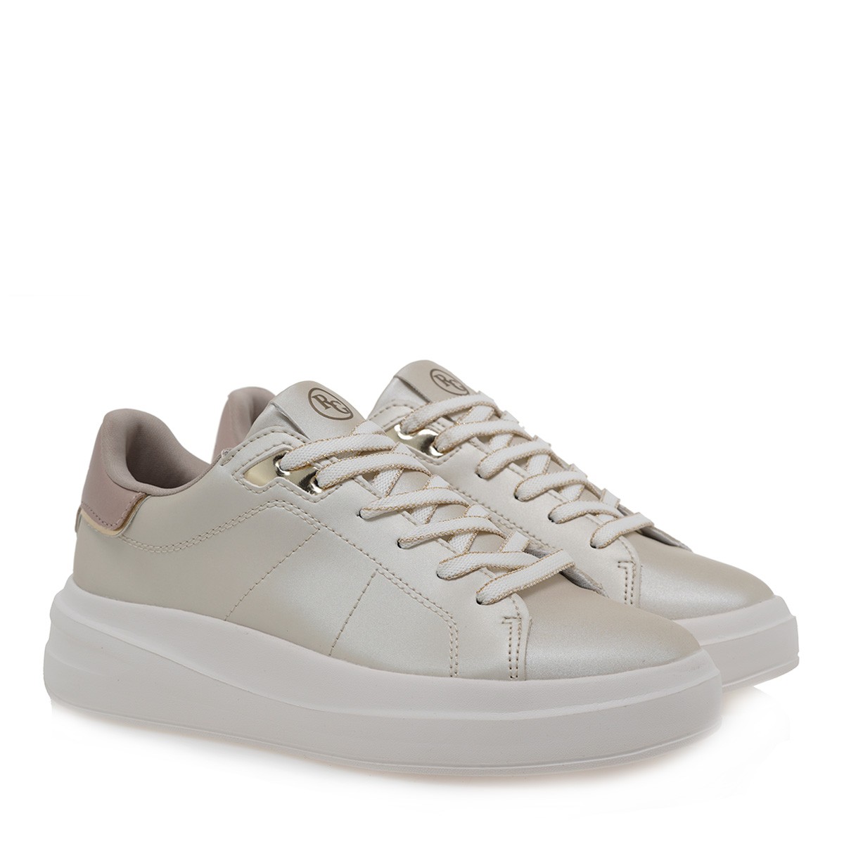  Renato Garini Γυναικεία Παπούτσια Sneakers 89S-181 Μπέζ Μεταλλίκο Ρόζ Χρυσό U189S18139H9 2025