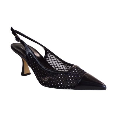 Fardoulis Shoes Γυναικεία Παπούτσια Γόβες 738-98A Μαύρο Φιλτιρέ Στράς