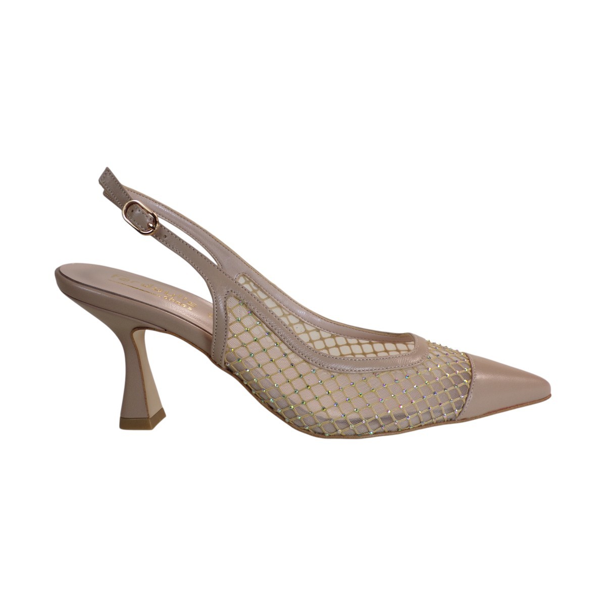 Fardoulis Shoes Γυναικεία Παπούτσια Γόβες 738-98A Μπέζ Φιλτιρέ Στράς φωτογραφία