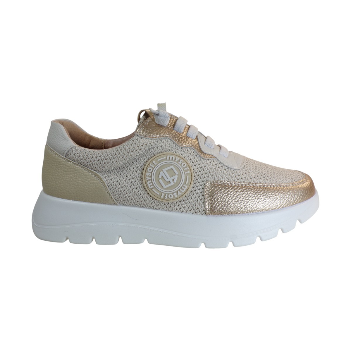 My soft Γυναικεία Παπούτσια Sneakers 25M267 Πλατίνα φωτογραφία