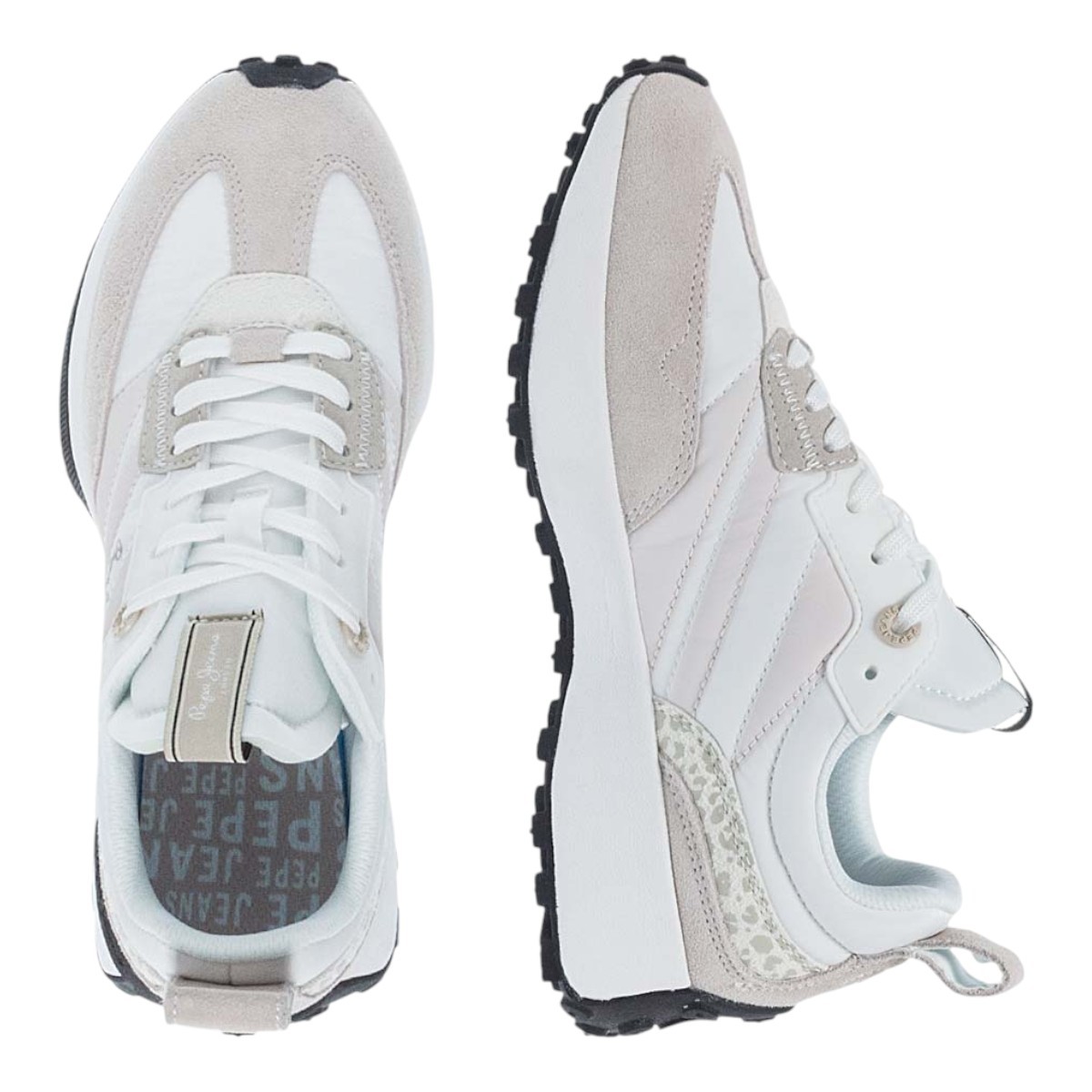 Pepe jeans LUCKY ΠΡΙΝΤ Sneakers Γυναικεία Παπούτσια PLS60005-800 Λευκό φωτογραφία