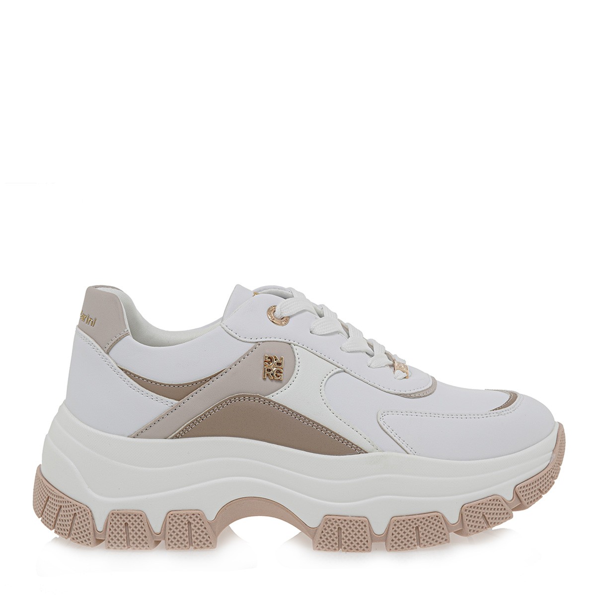 Renato Garini Γυναικεία Παπούτσια Sneakers 5735-19R Λευκό Καμηλό Πούρο U119R73538I1 φωτογραφία