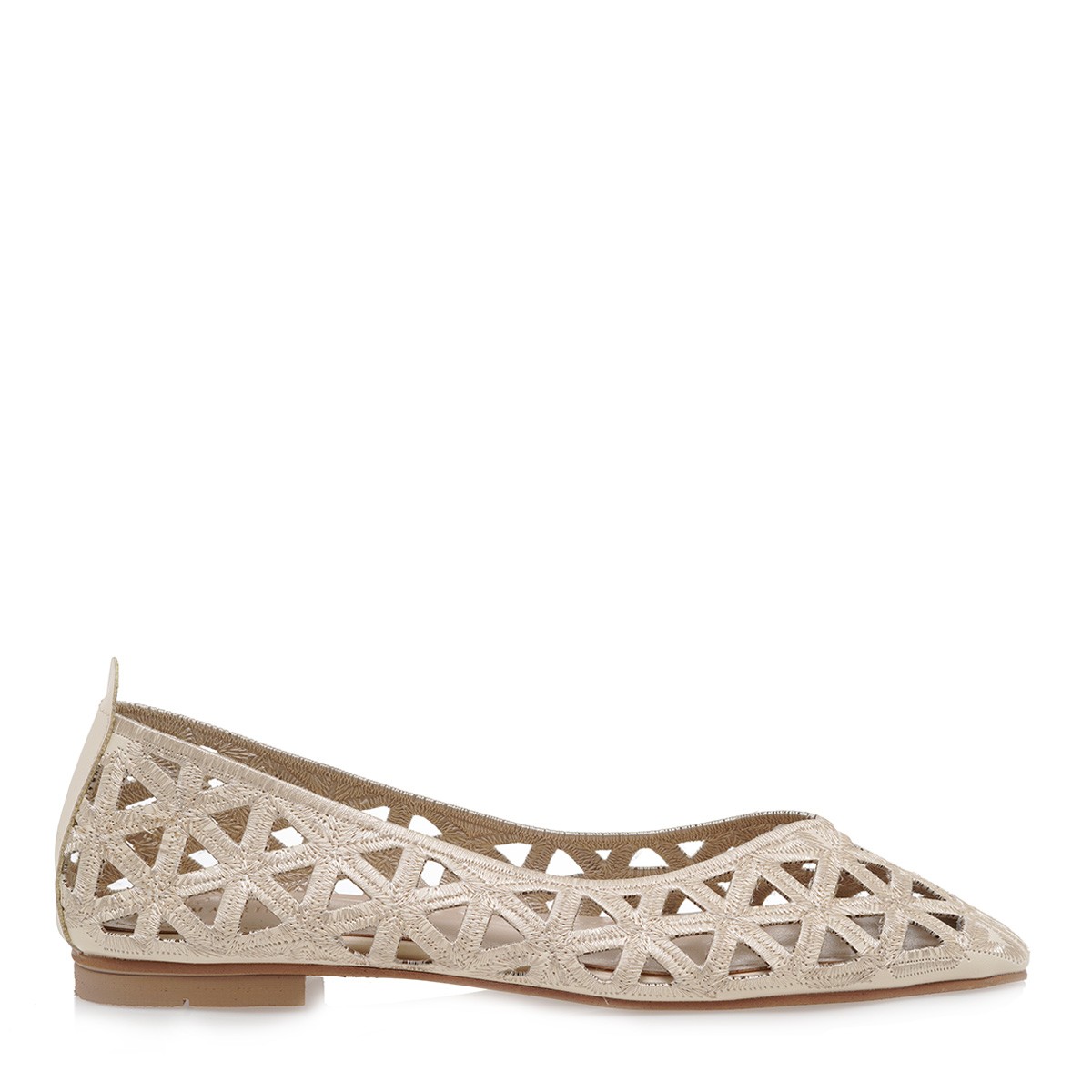 LARA CONTE MADRID Γυναικεία Παπούτσια Γόβες -Μπαλαρίνες 28B-608 Off White U128B6081411 φωτογραφία