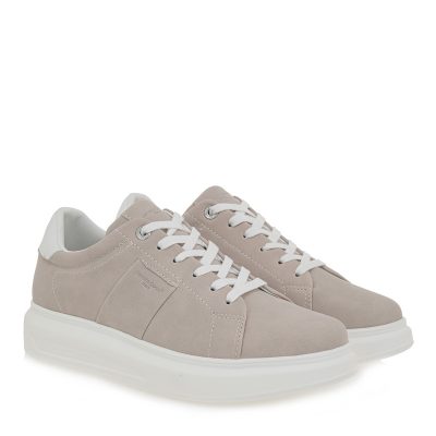 Renato Garini Ανδρικά παπούτσια Sneakers 700-421  Πάγος Nubuck Λευκό U5700421362A