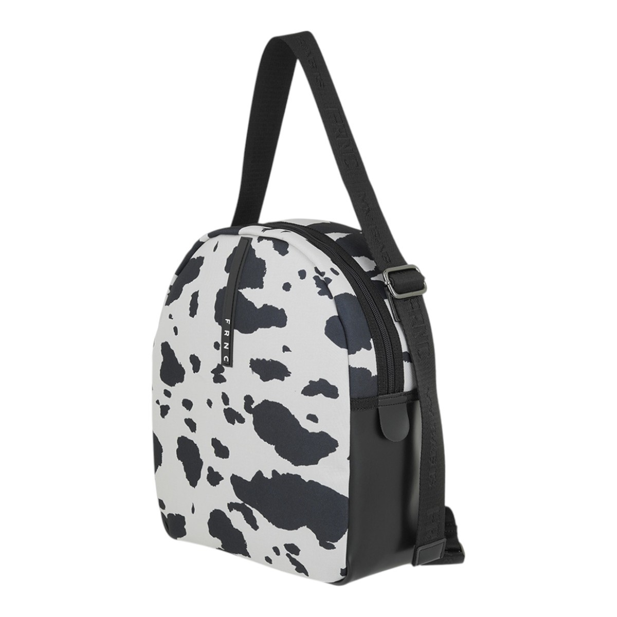 FRNC FRANCESCO Τσάντα Γυναικεία Πλάτης-Backpack 5206BLK Μαύρο-Εκρού φωτογραφία
