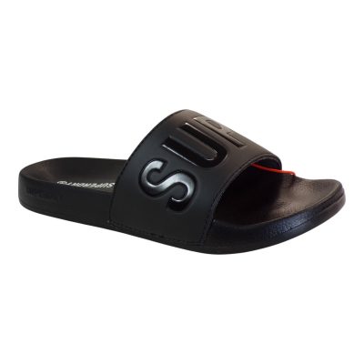 SUPERDRY Ανδρικά Παντόφλες CORE RAPHIC ROOL SLIDE MF310266A-02A Μαύρο