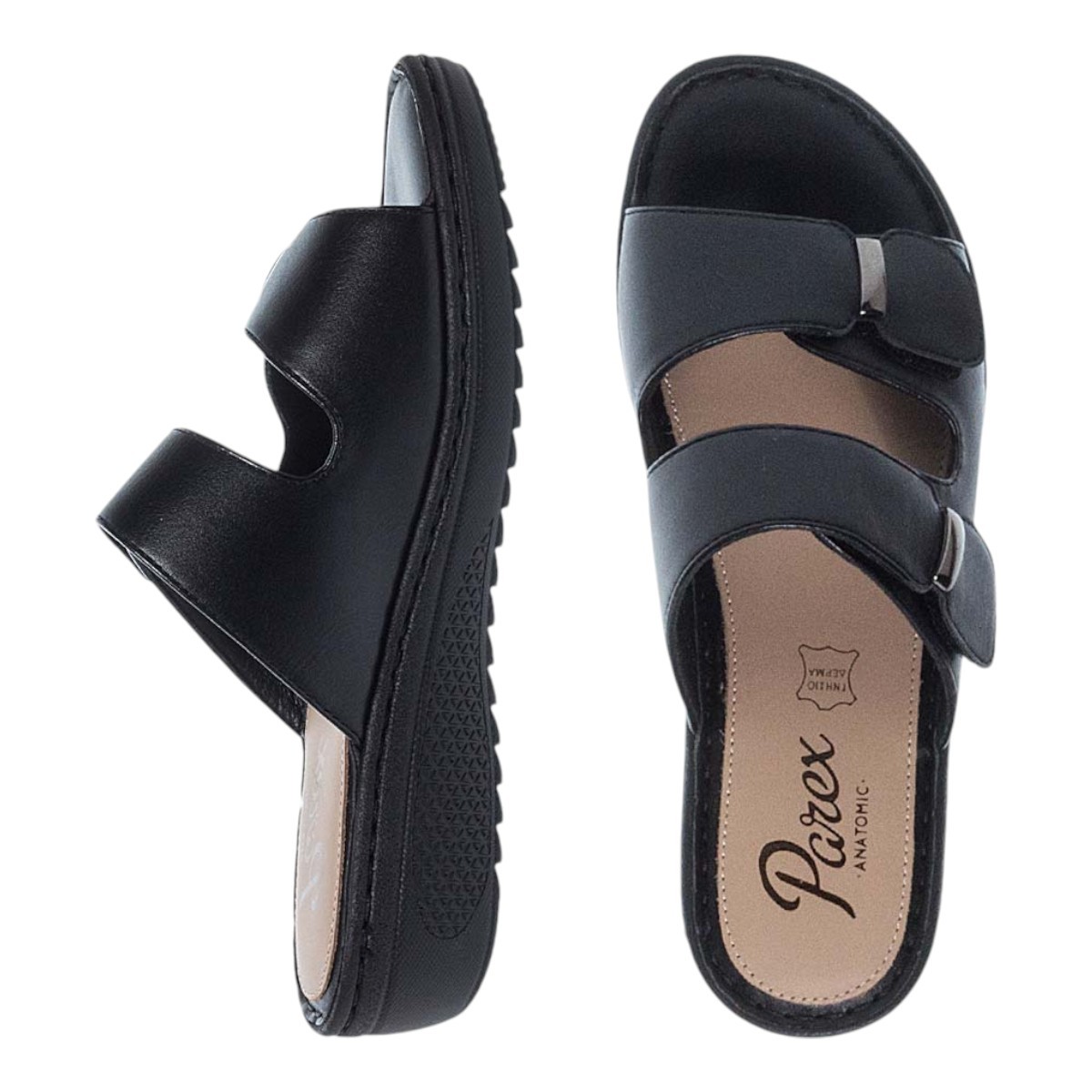 Parex Γυναικείες Παντόφλες Ανατομικές Comfort 12131008.B Μαύρο φωτογραφία