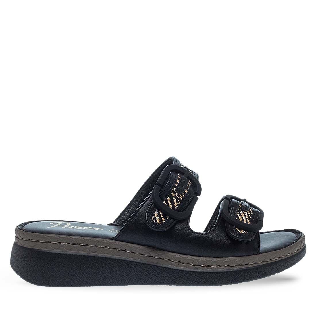 Parex Γυναικείες Παντόφλες Ανατομικές Comfort 12131027.B Μαύρο φωτογραφία