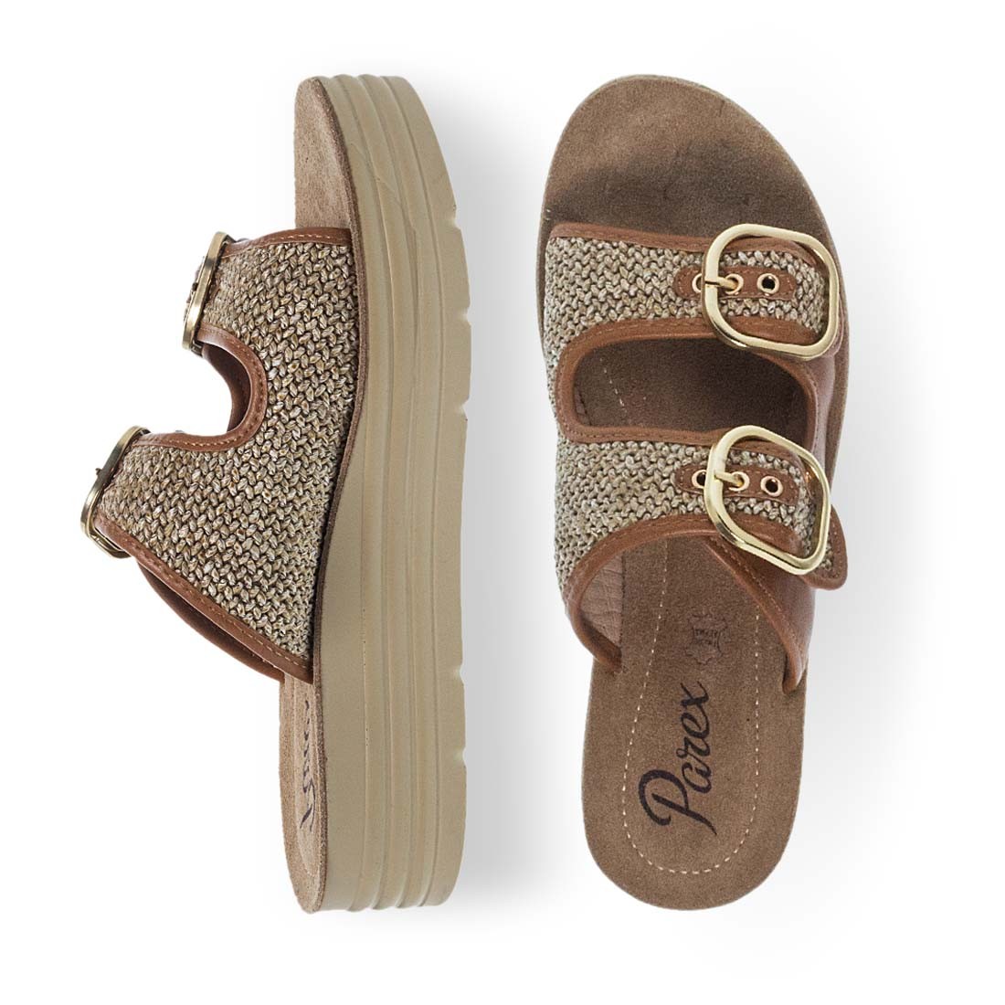 Parex Γυναικείες Παντόφλες Ανατομικές Flatform Comfort 12731008.E Μπέζ φωτογραφία