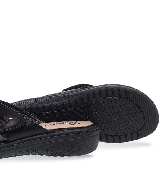 Parex Γυναικείες Παντόφλες Ανατομικές Comfort 12131018.B Μαύρο φωτογραφία