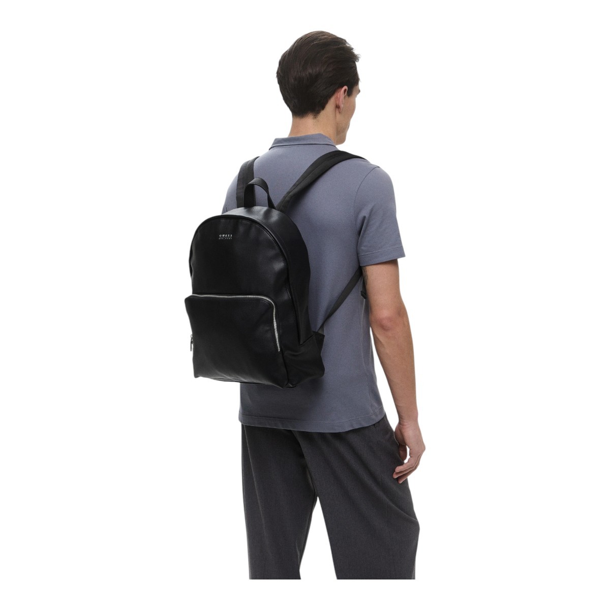 GUESS Τσάντες MILANO COMPACT ΑΝΔΡΙΚΕΣ Backpack Πλάτης HMMITUP5211-BLK Μαύρο φωτογραφία