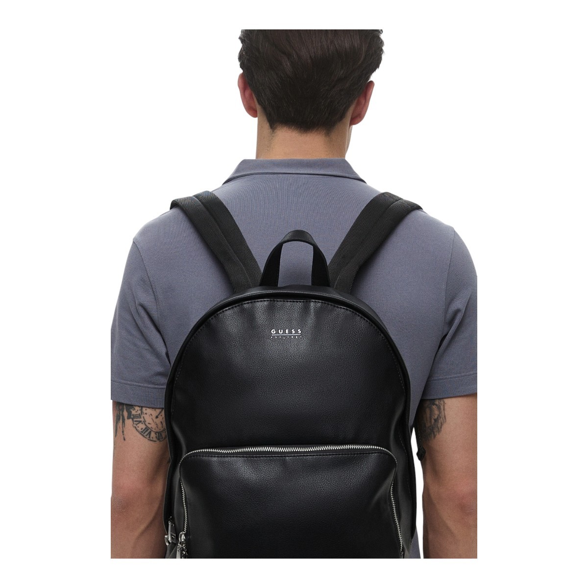 GUESS Τσάντες MILANO COMPACT ΑΝΔΡΙΚΕΣ Backpack Πλάτης HMMITUP5211-BLK Μαύρο φωτογραφία