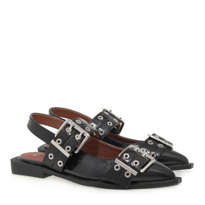 EXE Shoes Γυναικεία Παπούτσια SLINGBACK Mules 27A-451 Μαύρο U427A4511001
