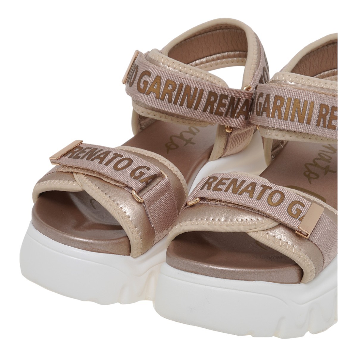 Renato Garini Γυναικεία Πέδιλα Πλατφόρμες 28A-292 Πλατίνα U428A2924L46 φωτογραφία