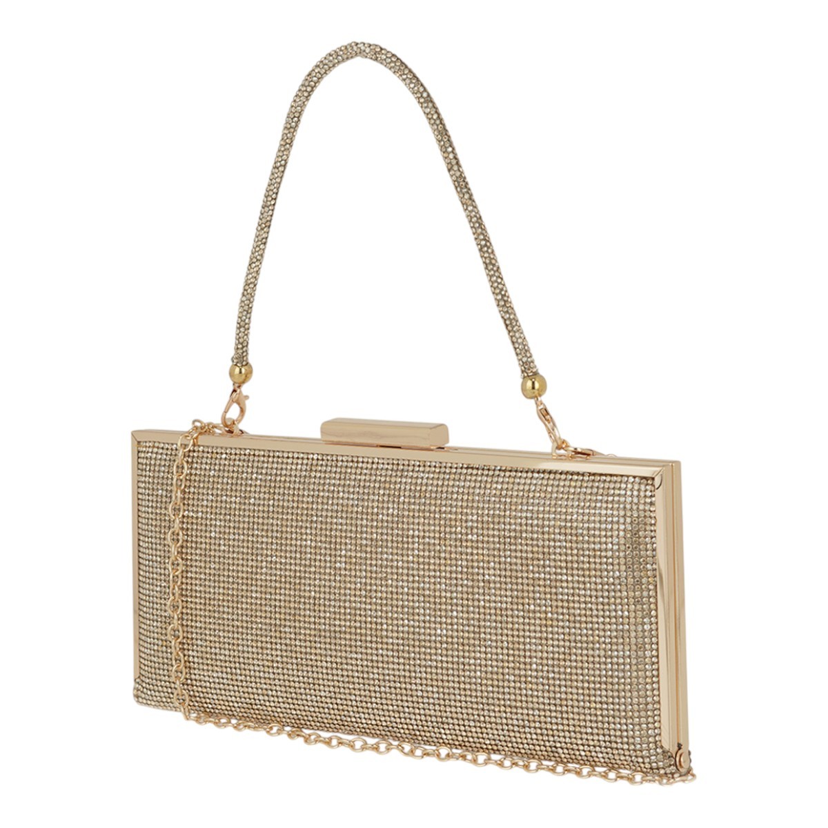 Exe Bags Γυναικεία Τσάντα Φάκελος Clutches Χειρός 700-052 1005 Πλατίνα Στρας U67000529Z36 φωτογραφία