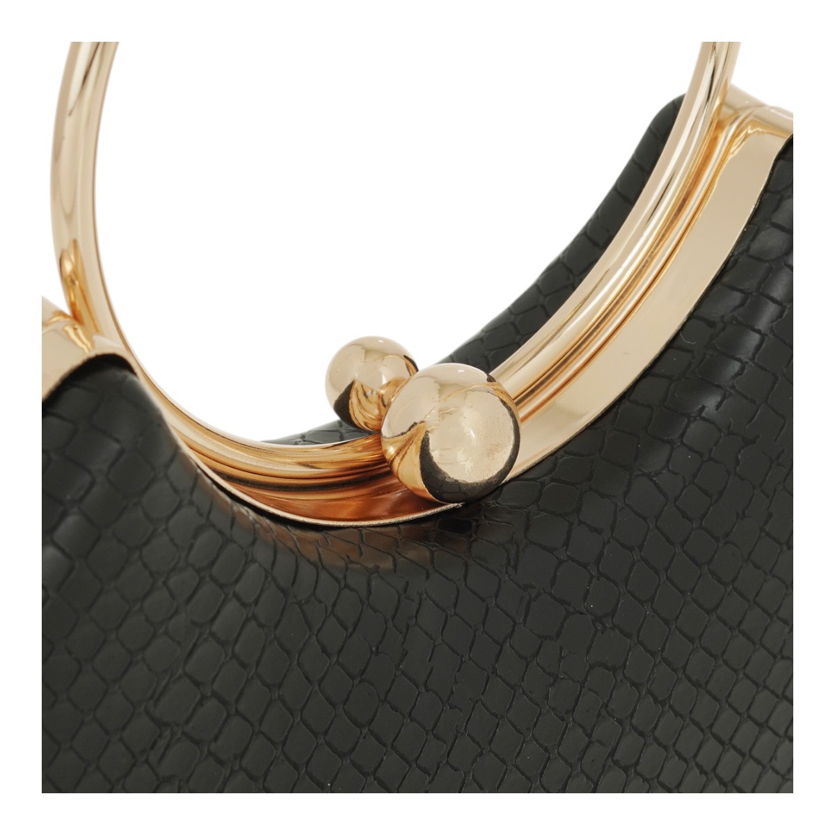 Exe Bags Γυναικεία Τσάντα Φάκελος Clutches Χειρός 700-103 24013 Μαύρο Φίδι Ματ U67001039K87 φωτογραφία