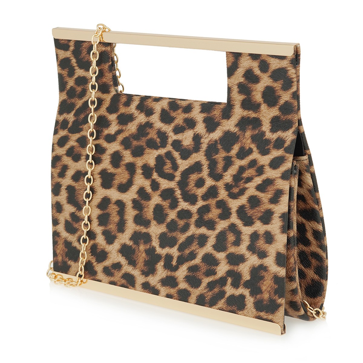 Exe Bags Γυναικεία Τσάντα Φάκελος Clutches Χειρός 700-223 22030 Λεοπάρ U67002239812 φωτογραφία