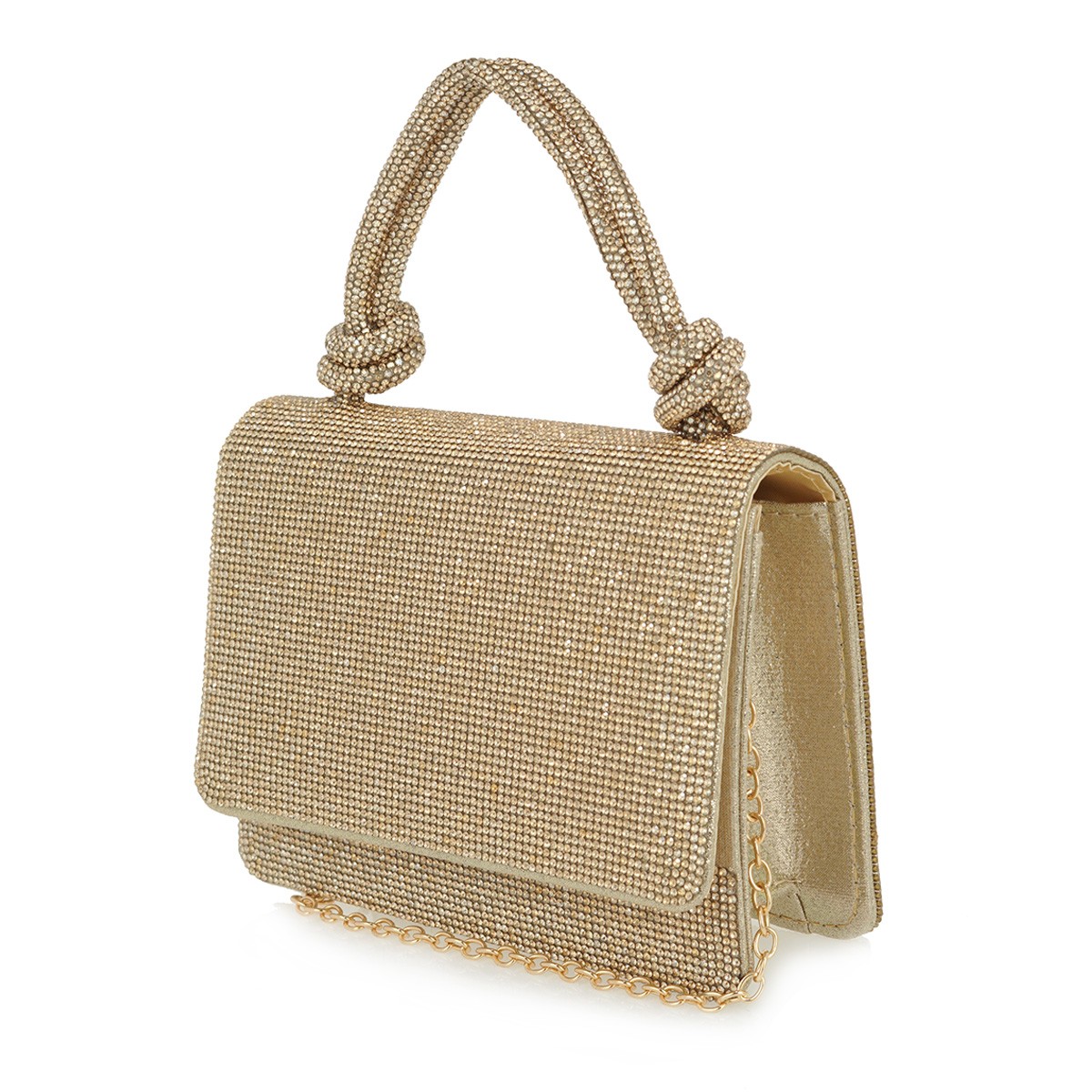 Exe Bags Γυναικεία Τσάντα Φάκελος Clutches Χειρός 700-310 Πλατίνα Στρας U67003019Z36 φωτογραφία