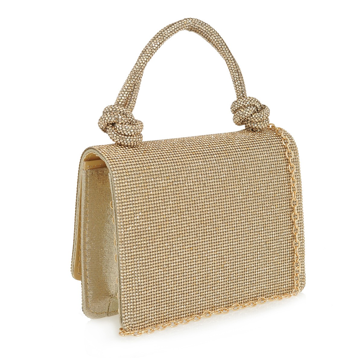 Exe Bags Γυναικεία Τσάντα Φάκελος Clutches Χειρός 700-310 Πλατίνα Στρας U67003019Z36 φωτογραφία