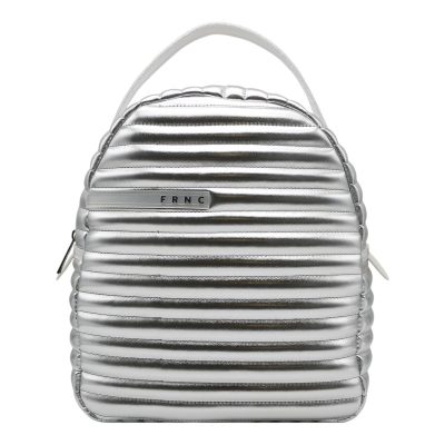 FRNC FRANCESCO Τσάντα Γυναικεία Πλάτης-Backpack 4637SLV Ασημί