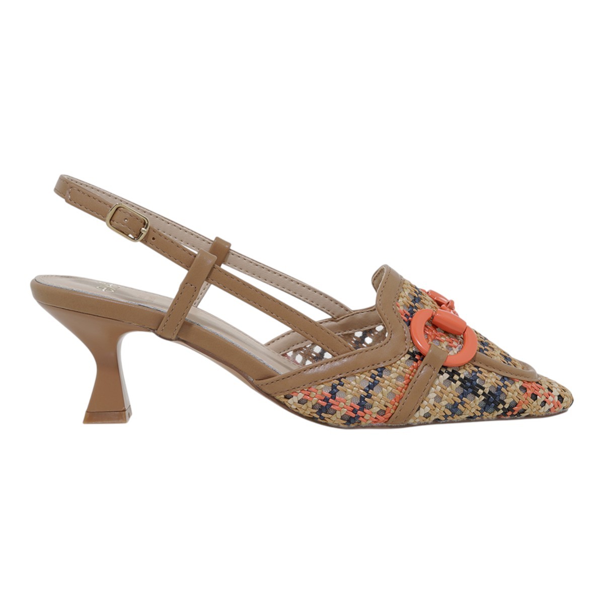 EXE Shoes Γυναικεία Παπούτσια SLINGBACK Mules 700-500 ΠΟΥΡΟ ΚΟΡΑΛΙ ΠΛΕΚΤΟ U470050038K0 φωτογραφία