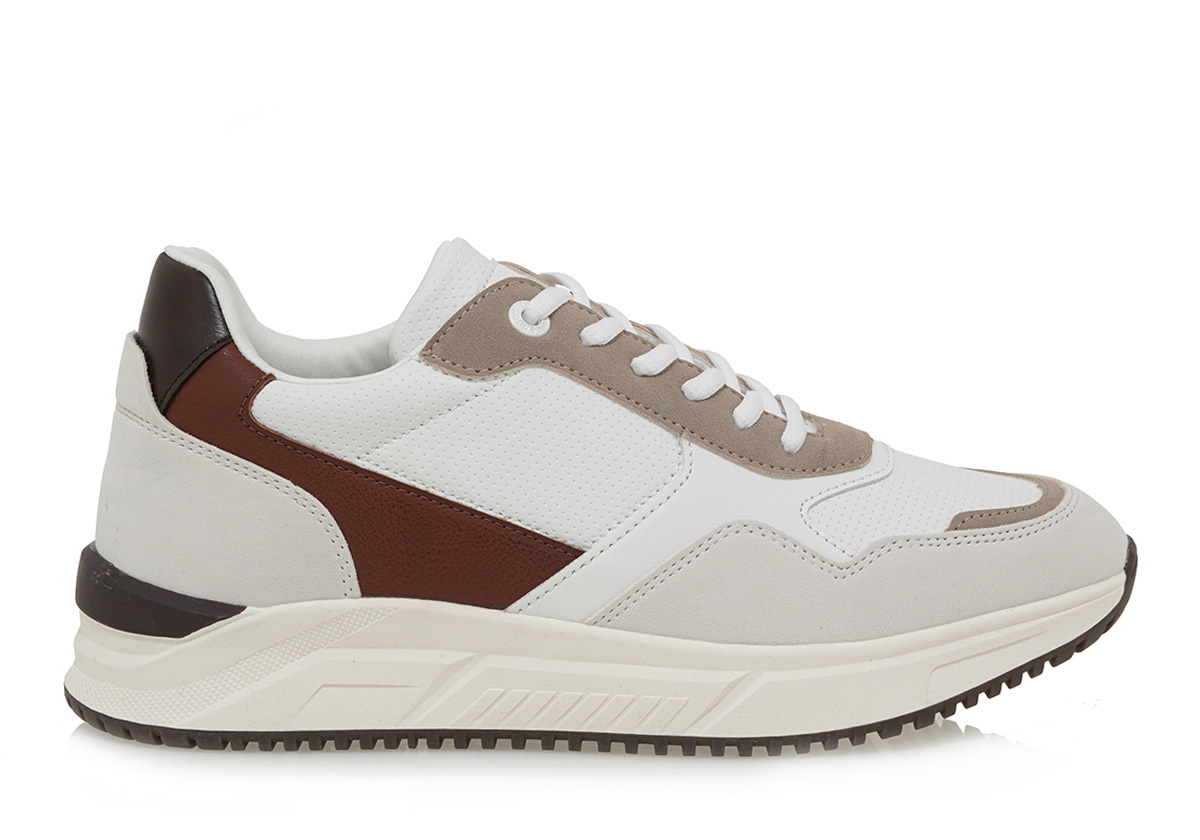 Ανδρικά Sneakers Renato Garini Malvin-001 Λευκό Πολύχρωμο U5700100249S