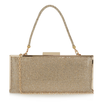 Exe Bags Γυναικεία Τσάντα Φάκελος Clutches Χειρός 700-052 1005 Πλατίνα Στρας U67000529Z36