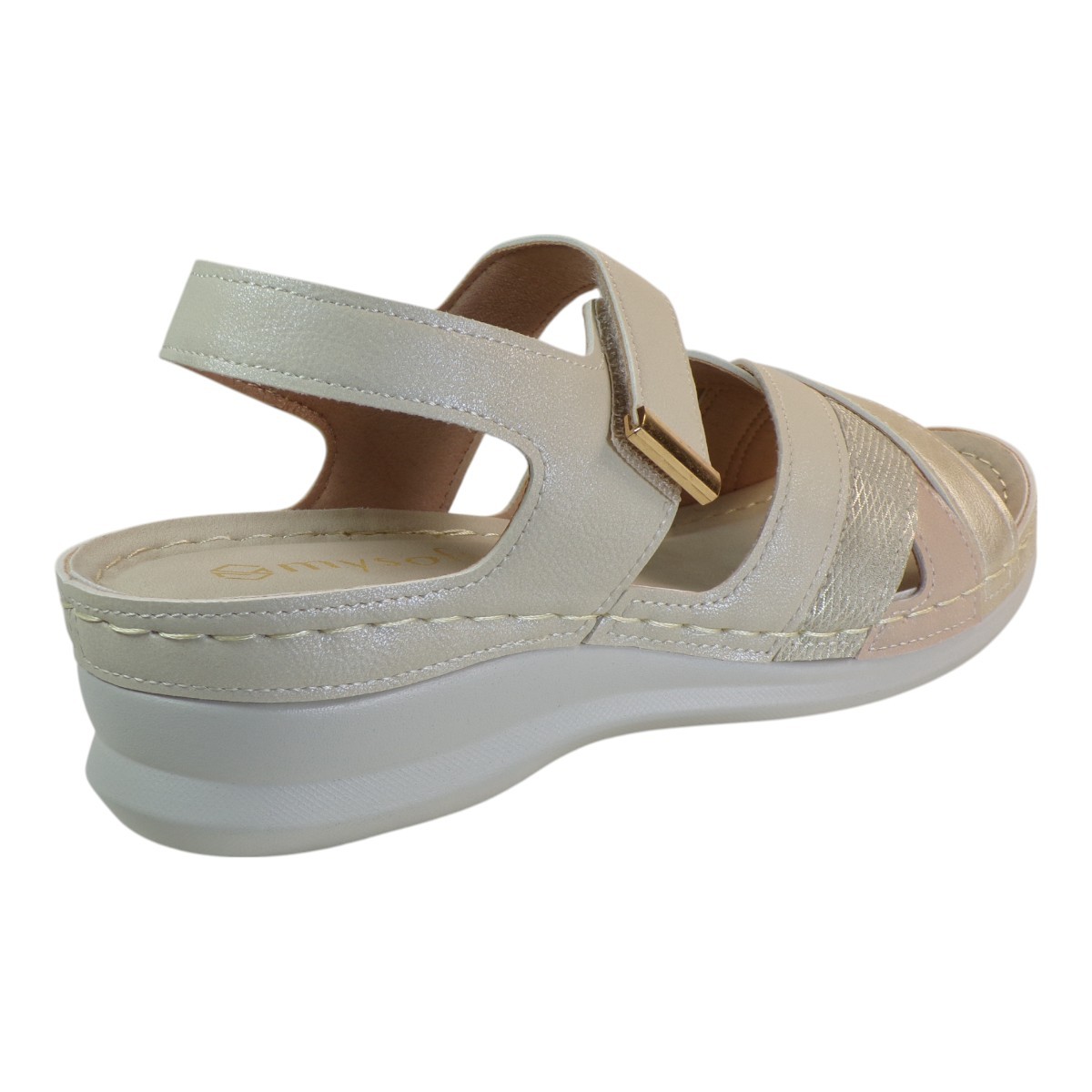 My soft Γυναικεία Παπούτσια Πέδιλα 25M016 Μπέζ φωτογραφία