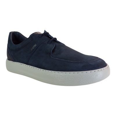 kricket Ανδρικά Παπούτσια Sneakers WOW 25K-7004-34 Μπλέ Δέρμα