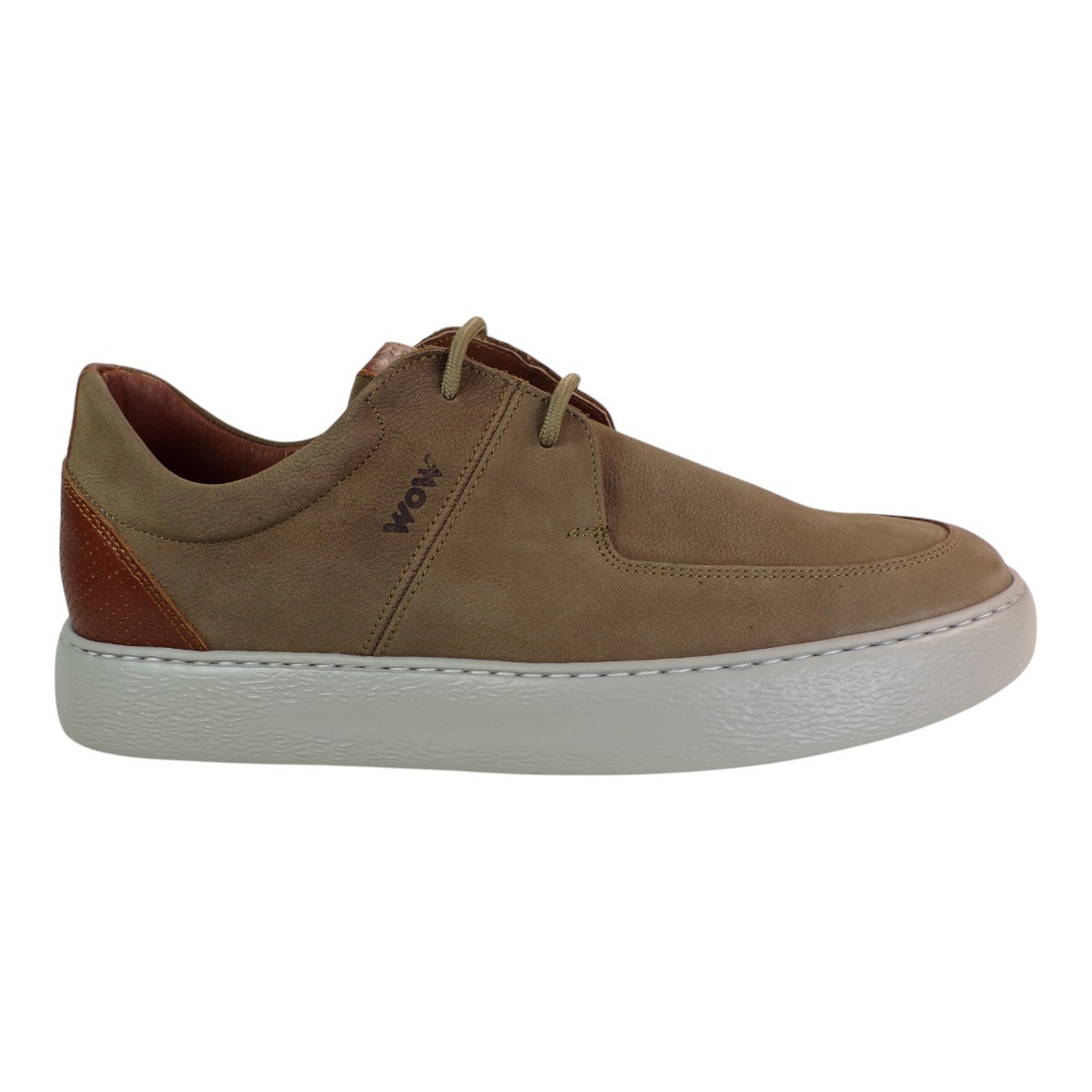 kricket Ανδρικά Παπούτσια Sneakers WOW 25K-7004-34 Μπέζ Δέρμα φωτογραφία