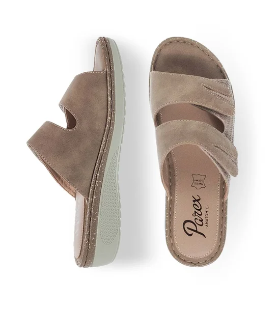 Parex Γυναικείες Παντόφλες Ανατομικές Comfort 12131017.U Πούρο φωτογραφία