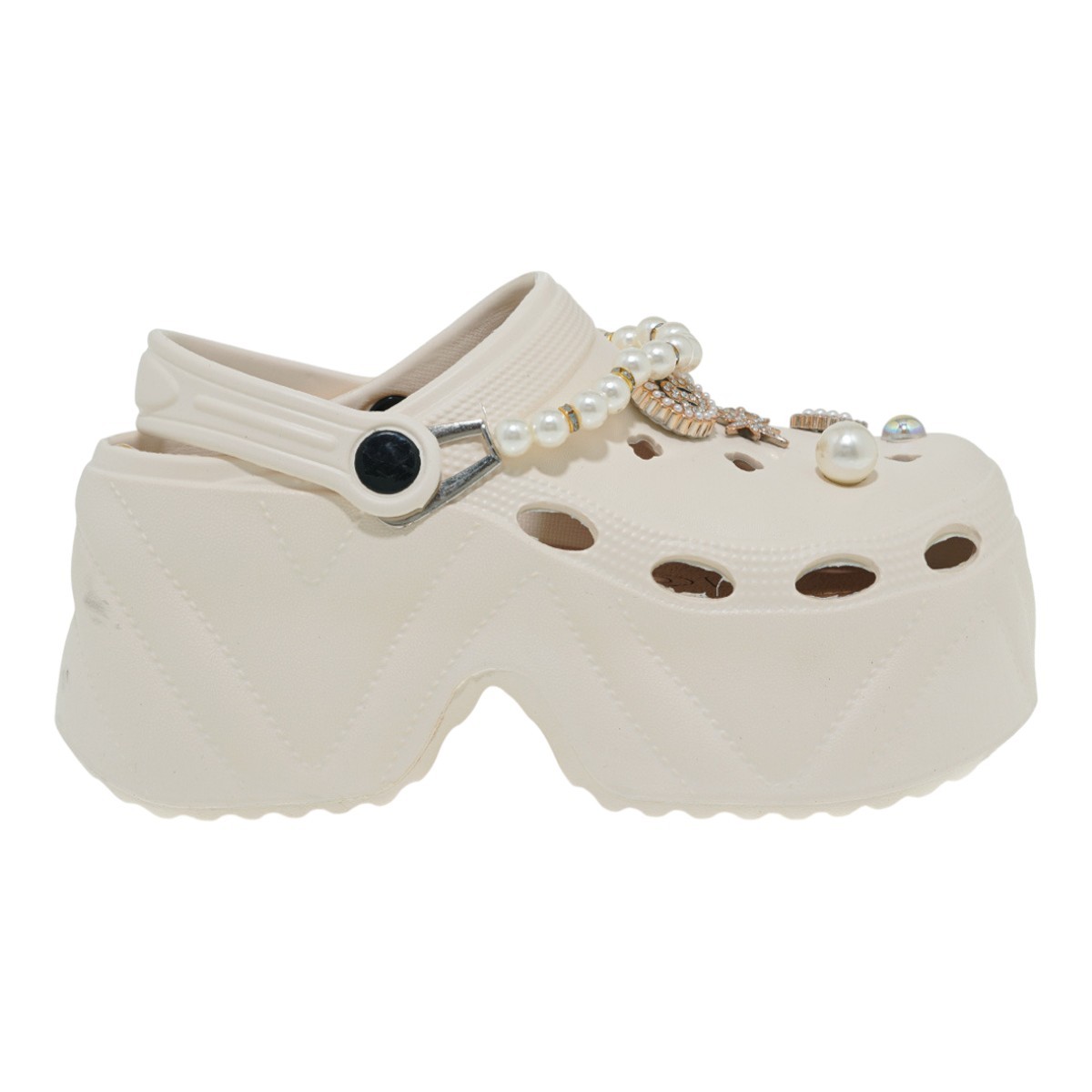 EXE Shoes Γυναιεία Παπούτσια Παντόφλες Σαμπό 700-050 Mπέζ-Χρυσό U47000503121 φωτογραφία