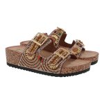 EXE Shoes Γυναικεία Παντόφλας FLATFORMS 77B-114 Ταμπά Στράς U477B1142Z26